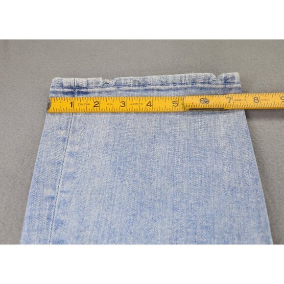 MOTHER Blue Ankle Cropped Jeans with Distressed Details - Picture 11 of 11